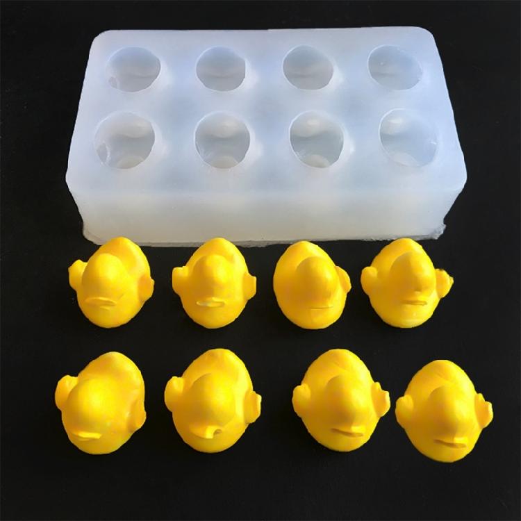 Lovely Cartoon Animal Candle Molds Little Yellow Duck Silicones Mould Ornament Molds Casting Mould Craft Supplies
