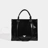 Large Capacity Hand-held Shoulder Bag for Women Japanese College Style New High End and Versatile Simple Black Commuting Tote Bag