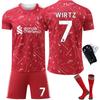 2024-2025 Liverpool Home Jersey 7 Wirtz Fan Edition Soccer Shirt Breathable Quick-Dry Adult Youth