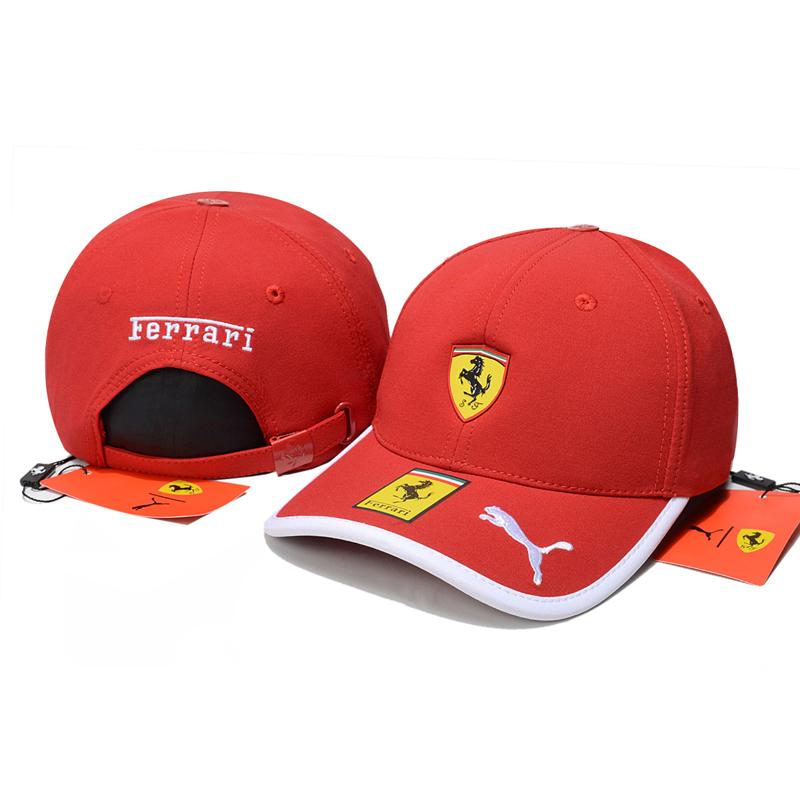 Ferrari Bestickte Bedruckte Baseballkappen und Sonnenschutz-Baseballkappe Geeignet für Alle Jahreszeiten Für Ferrari458 488 F12 FF 430
