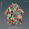 Japanese Hong Kong-Style Floral Hawaiian Shirt - Unisex Summer Short-Sleeve Retro Beachwear