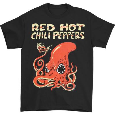 Red Hot Chili Peppers Fire Squid T-Shirt High-End Luxus Für Männer und Frauen Top Y2k Sommer 2026