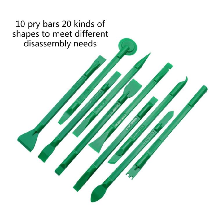 10Pieces Opening Kit Repairing Pry Tools Plastic Spudger Crowbars for Smartphone