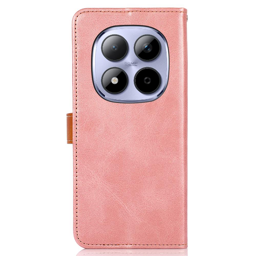 KHAZNEH Pro Xiaomi Redmi Note 15 Pro 5G (Globální) Peněženka Pouzdro na telefon Stojan Kožený Odklápěcí kryt