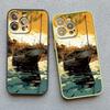Seaside Coconut Tree Coastal Scenery Phone Case for IPhone 16 15 14 13 12 11 Pro Max Mini X XR XS 15 7 8 Plus Shockproof Covers