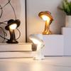 Creative LED Lamp Decorative Straw Hat Cartoon Table Night Light Resin Art Bedside Lamp Home Decor