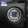 Set of 2 Car Start Button Stickers, Featuring a Rhinestone Ring Design for Decorative Purposes And, Ideal for Automotive Additions