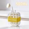 500/800ml Ice Cube Bottle Zero-contact Pressing Mould Ice-maker Silicone Freezer Ice Trays Water Bottle Ice Cube Maker