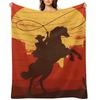 Cowboys of the Wild West - Riding Solo Throw Blanket Furrys warm winter For Sofa Thin Blankets For Baby Blankets