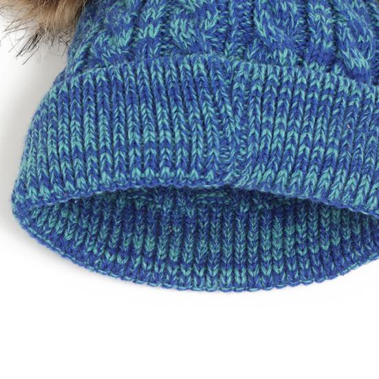 3Pcs/Set Children Hat Scarf Gloves Set Plush Ball Decor Twist Texture Solid Color Knitting Hat Long Scarf Gloves Set
