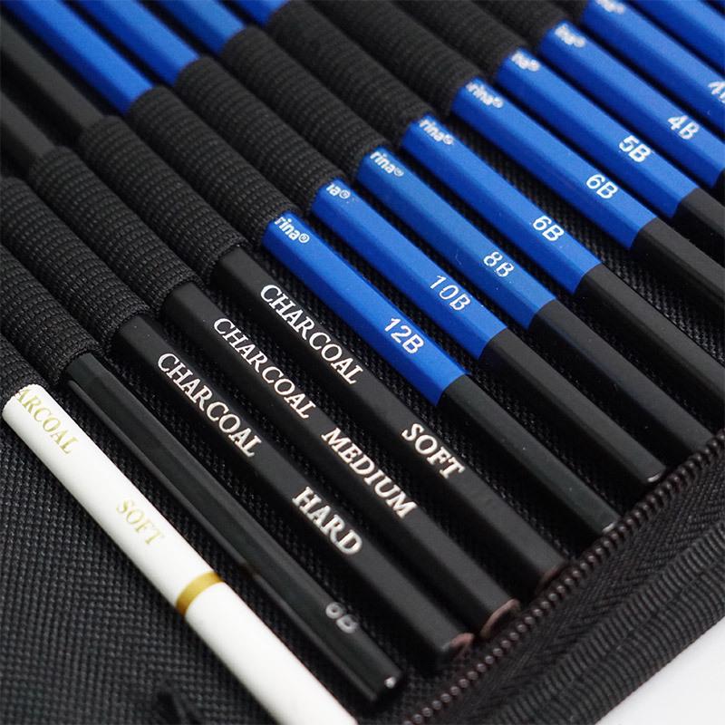 73-Piece Cross-Border Sketch & Colored Pencil Case Set