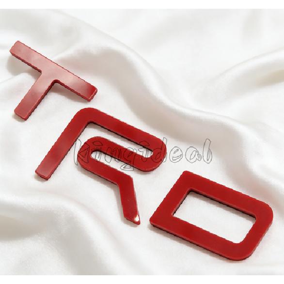 For -2024 2025 Tundra Red Raised TRD Upper Grille Letter Emblem Accessories
