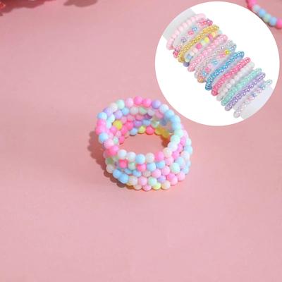 10/20/30Pcs Colorful Beads Bracelet Kids Girls Birthday Party Favors Goodie Pinata Filler Baby Shower Wedding Guest Treat Gifts
