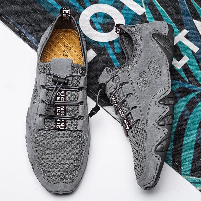 Fashion Lightweight Men Casual Shoes New Trendy Hiking Shoes Versatile Treking Footwear Fashion Non Slip Walking Flats Comfort Sneakers