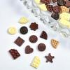 Simulation Chocolate Cookies Hot-Selling Nail Art Decorations Mixed Cute Round Cookies and Pentagram Nail Art Decoration Material Kit