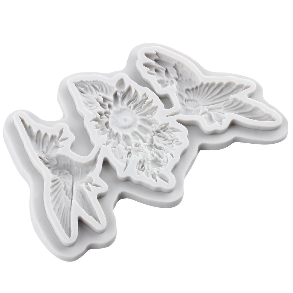 Kolibri Silikonform Gänseblümchen Fondantformen Kuchen Dekoration Werkzeuge Cupcake Topper Süßigkeiten Zuckerhandwerk Kaugummipaste Polymer Clay