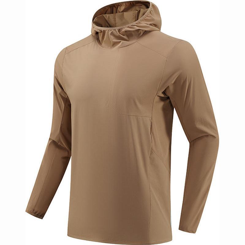 Windproof Hooded Running Jacket - Unisex Water-Repellent, Warm, Autumn Sports Pullover for Mountaineering