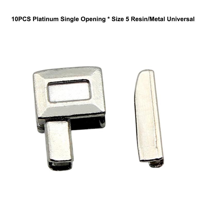 10Pcs Set Premium Metal Zipper Heads Gold Silver Bronze Black - Durable Smooth For Diy Clothing Luggage Repair