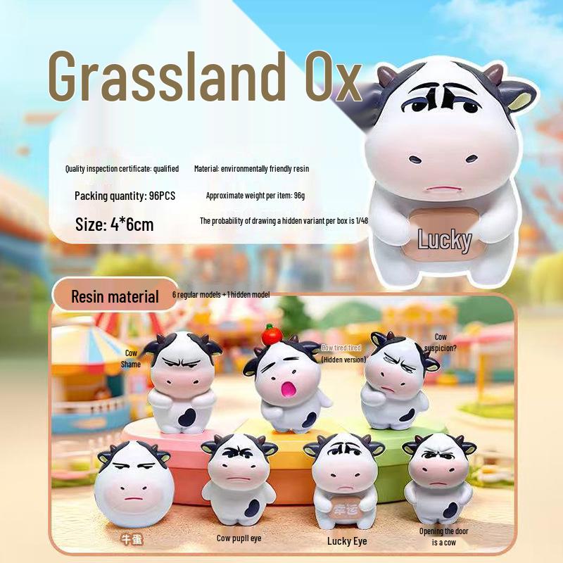 Qimo Pig Light-Activated Blind Box Cartoon Doll - Series 2 Office Ornament