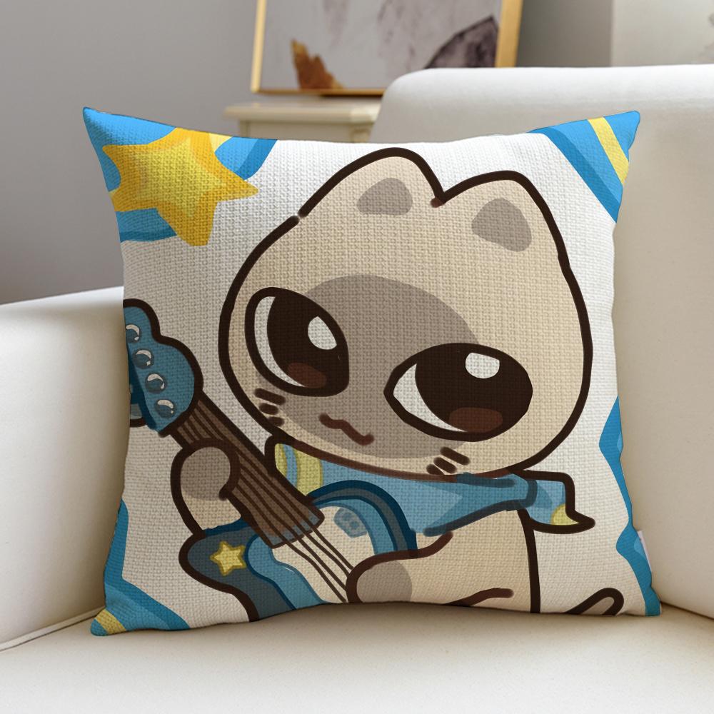 Elegant SSiamese LipuS Cushion Cover Breathable and Skinfriendly Linen Pillowcase Square Removable and Washable Cushion