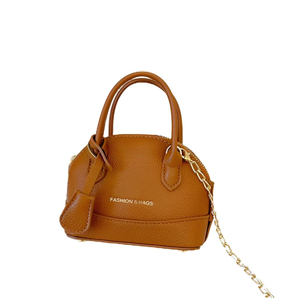 Fashionable Girls' Shell Shoulder Crossbody Bag Lightweight And Durable Trendy Chain Coin Purse 603