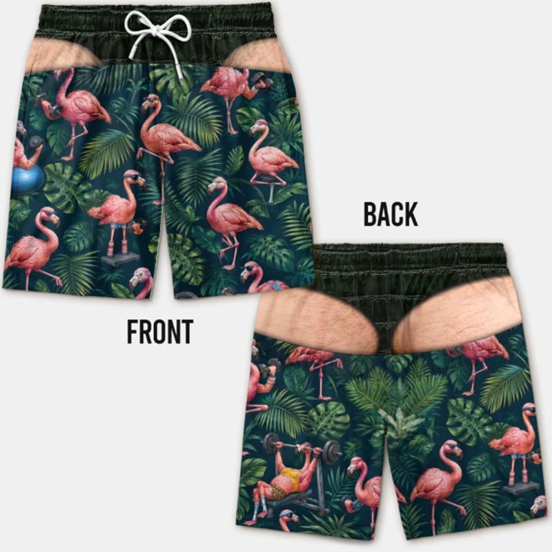 Pantaloncini da Spiaggia Estivi da Uomo Stampati in 3D