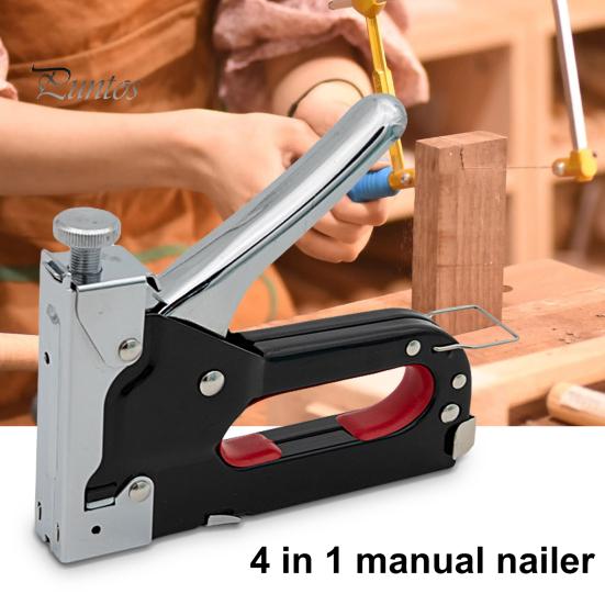Useful Strength Adjustment 4 In 1 Brad Nailer Manual Brad Nailer Upholstery Stapler Carpentry Tools