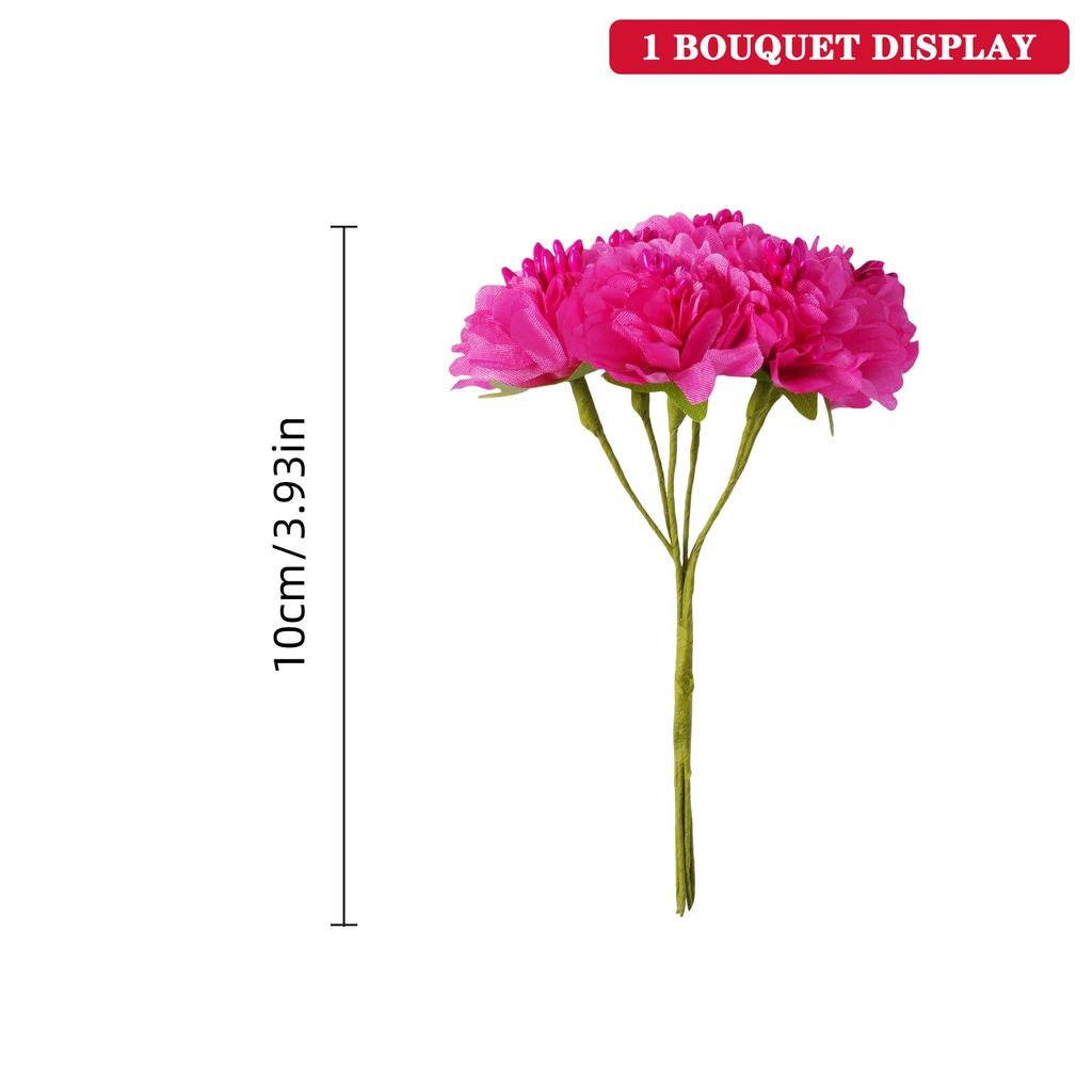 Mini Artificial Flowers Silk Carnation Bouquet Home Wedding Party Decor DIY Gift Wreath Decorations