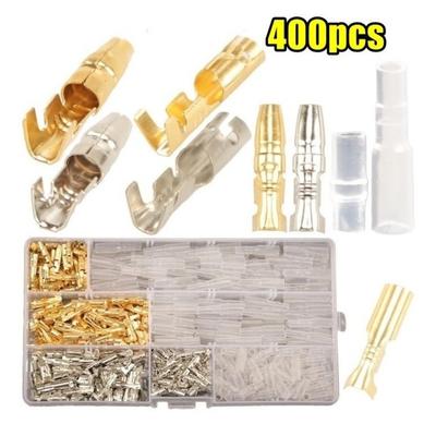 Tinplate Wire Terminal Copper Bare Nose Lugs Cold Pressure Terminal Set Binding Post Terminal Connector Electrical Terminals