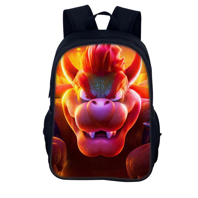 Super Mario Bros Backpack For Kids With Breathable Nylon Material For School Use