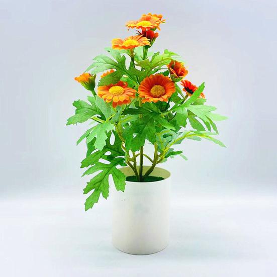 Künstliche Blumen-Bonsai, bruchsicherer UV-beständiger Kunststoff, bezaubernd, kein Beschneiden, Chrysanthemen, künstliche Blumen-Bonsai für den Balkon