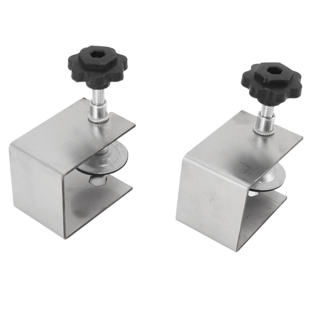 2pcs Drawer Front Installation Fixing Clamp Professional Easy Adjustment Drawer Front Mounting Clips for Woodworking