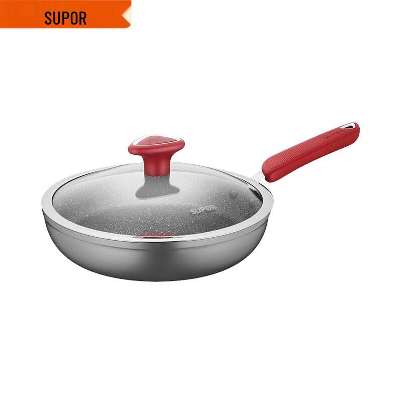 Supor Star Stone 28cm Frying Pan with Fire Red Spot