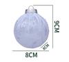 8CM Transparent Christmas Ball Set - New Style Christmas Tree Ornaments & Scene Decorations