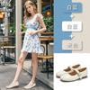 Square head Mary Jane shoes women's 2025 new shallow buckle casual fashion single shoes women's versatile French commuter women's shoes