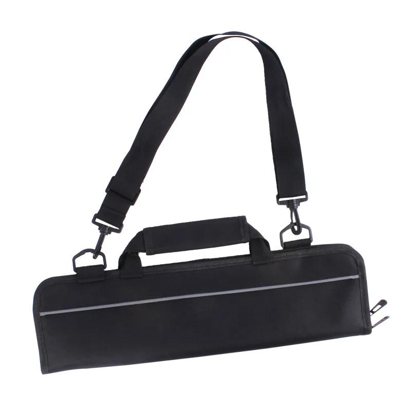 

Outdoor Picnic Chef Knife Bag Roll Bag Kitchen Knife Storage Pockets Utensils Portable Roll Professional Foldable Carrying Case чорний