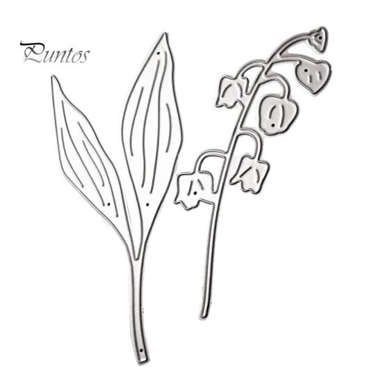 

Лист цветок резки умереть DIY записки бумажная карта изготовление ремесло трафарет плесень Декор серебряный