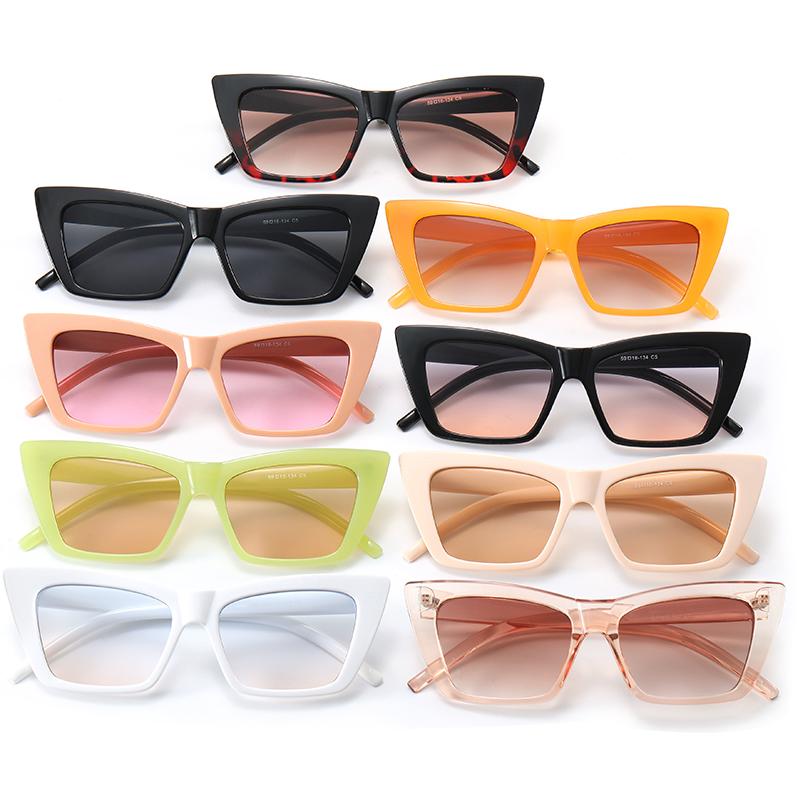 Superhot Eyewear 16234 Fashion 2021 Vintage Square Cat Eye Women Trendy Sunglasses