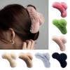 Elegant Winter Large Hair Claw for Women Girls  Acrylic Hairpins Hair Clip Barrette Crab Headwear Girls Accessories
