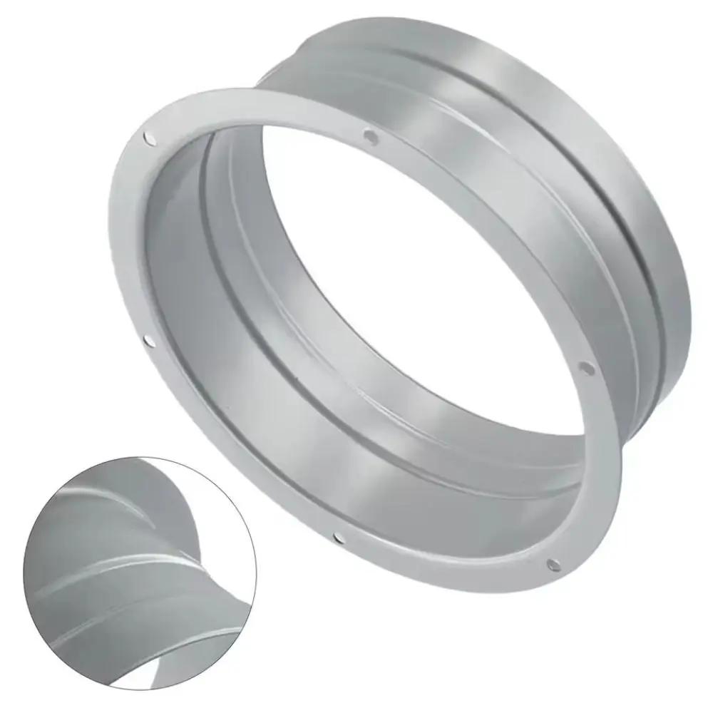 Metal Exhaust Duct Connector Flange Round 75-300mm Straight Flange Adapter High-temperature Resistant Air Vent Duct Flange