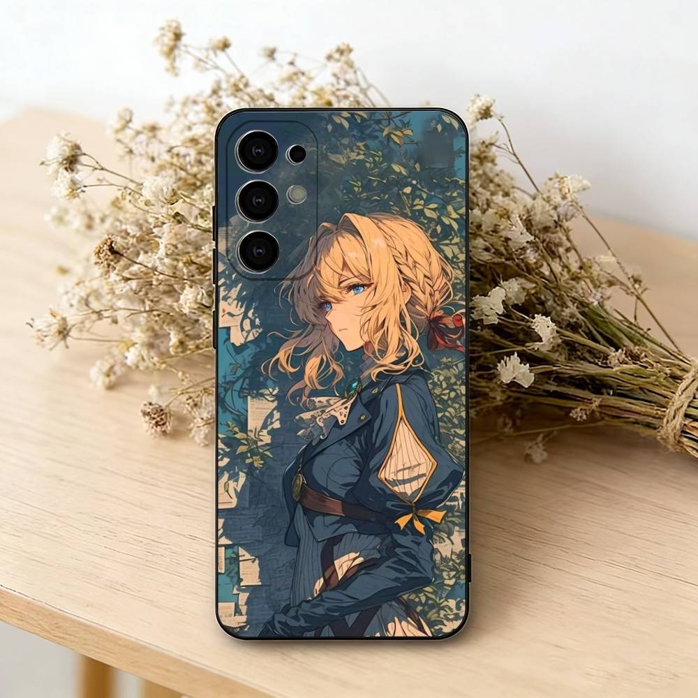 

V-Violet Evergarden N-Novel Phone Case For Samsung S25,S24,S21,S22,S23,S30,Ultra,S20,Plus,Fe,Soft Silicone Black Cover Samsung S24Plus