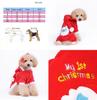 Cozy And Stylish Christmas Pet Dog Dress Warm Dog Hoodie Sweaters Coat With Red Skirt