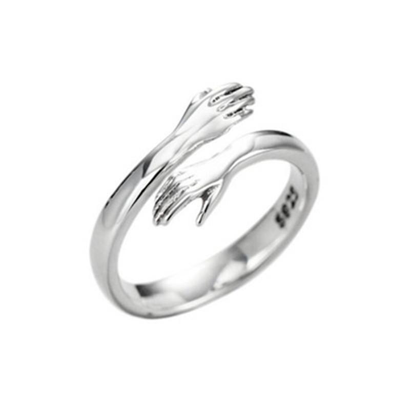 

Meier Two-handed ring open i will give you a hug letter hug ring