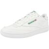 Reebok Club C 85 Size cm Men's Sneakers, White/Green, 24.5