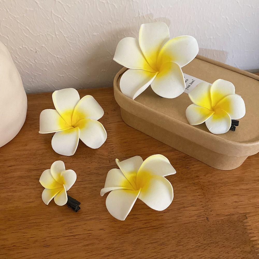 Korean Style Simulation Flower Hair Clip Bohemian Style Beach Hair Clip Cute Flower Hairpin  Summer