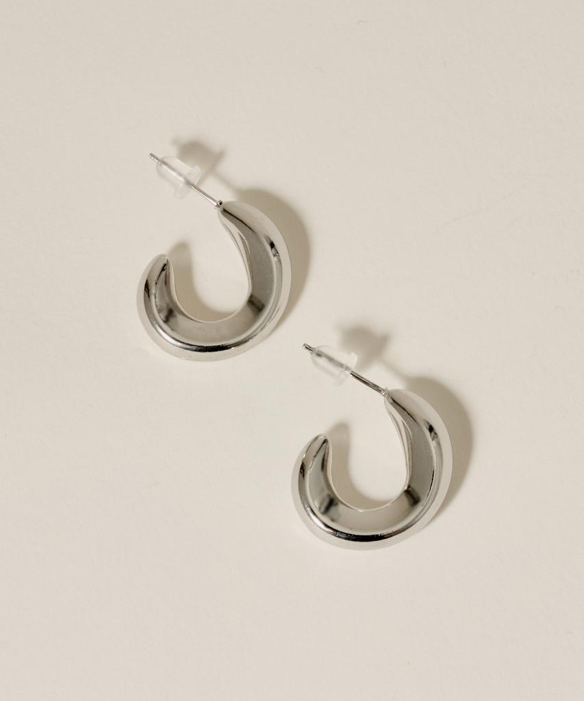 Novice Tokyo Nuance Hoop Pierce Earrings [Stainless] / Silver