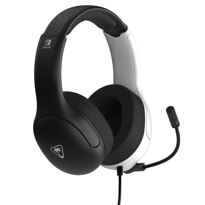 Casque Gaming filaire - TURTLE BEACH - Nintendo Switch - Airlite Fit - Noir et Blanc