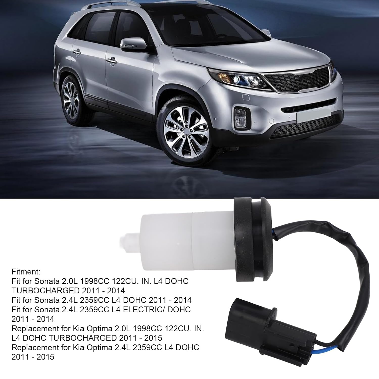 AMAKO Windshield Washer Fluid Level Sensor 985203F000,Compatible with Hyundai Sonata, Kia Optima,Precise Fluid Level Monitoring