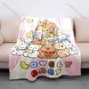 17 Styles Capybara Cartoon Print Blanket Soft Fluffy Throw Blanket Kids Adult Sofa Bed Travel Blanket Cover Throw Wonderful Gift