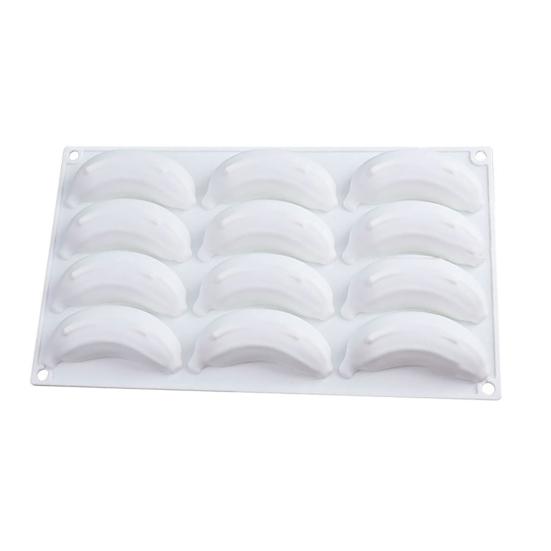 Silicone Cake Mold 12 Cavity Design Banana Mango Lemon Shape Non-Stick Baking Mold Dishwasher Safe Cake Decoration Mold